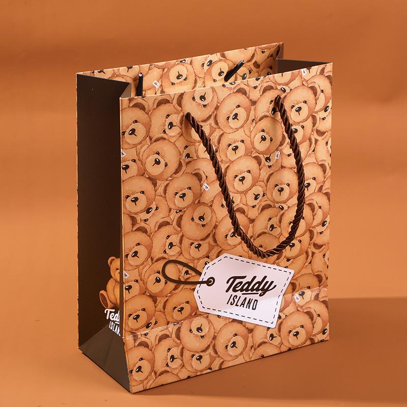 TEDDY ISLAND series repeat bear gift bag-L