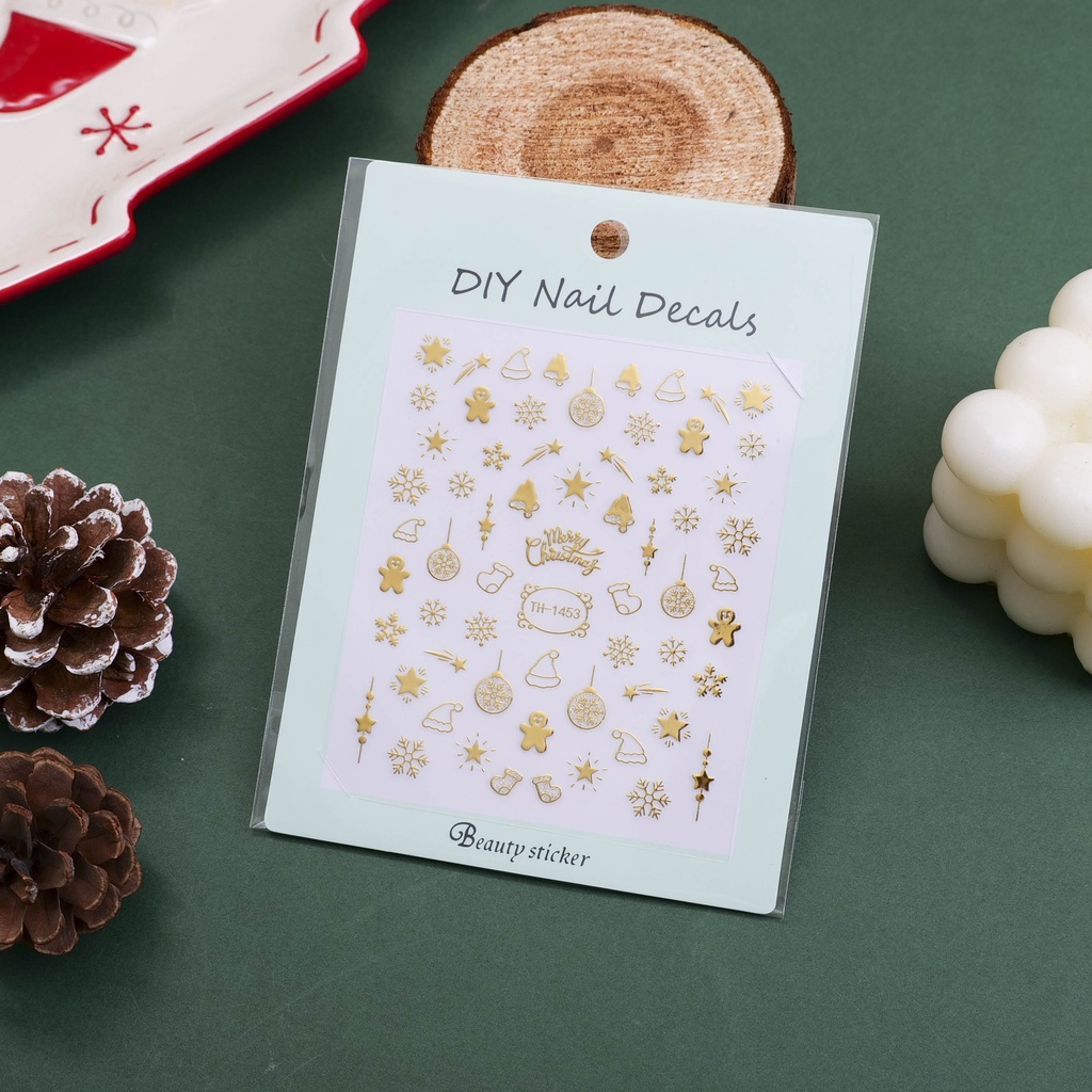 Christmas series -Bell Chime Holy Ceremony Nail Stickers