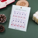 Christmas series -Crystal Winter Elegant Rhyme Nail Stickers
