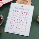 Christmas series -Joyful Color Festival Nail Stickers