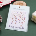 Christmas series -Frost Bell Winter Christmas Nail Stickers