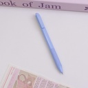 Light blue grip solid color smooth neutral pen - blue core 0.5mm