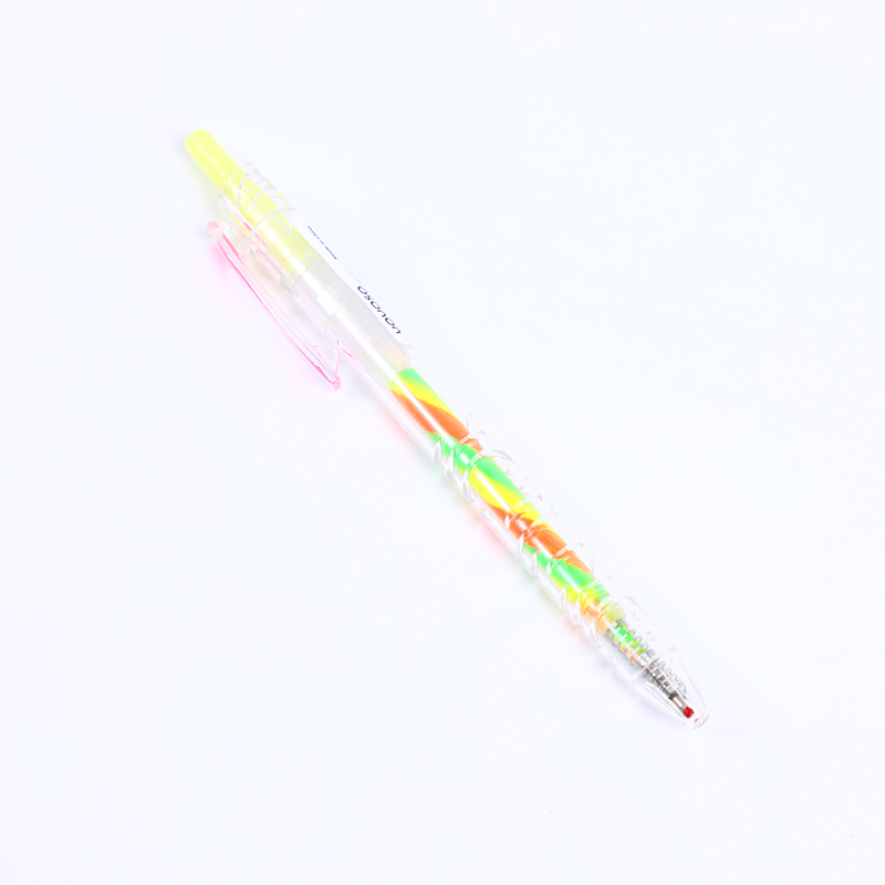 Retractable spiral highlighter