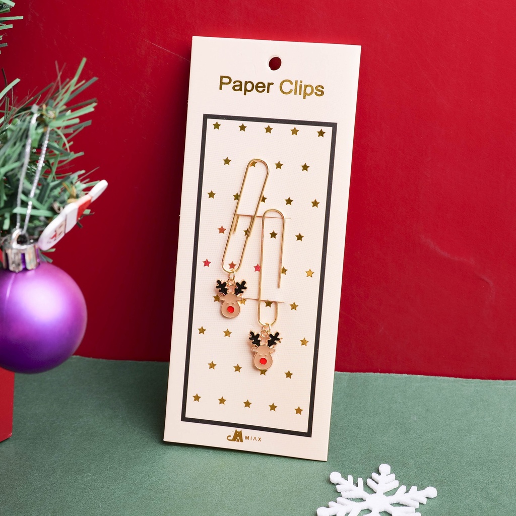 Christmas series elk creative bookmark 2pcs