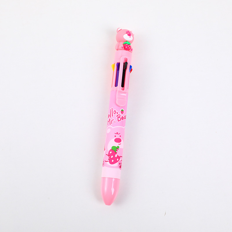 Cute bear eight color ballpoint pen