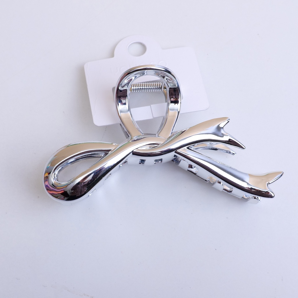 Silver Series Bow Tie Claw Clip-13cm