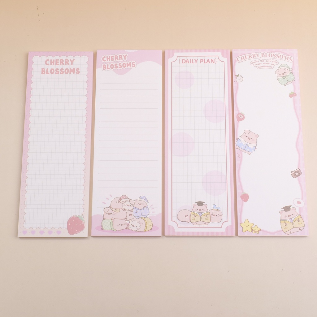 Piggy Little Tower Series - B5Half Writing Pad, 50 pcs