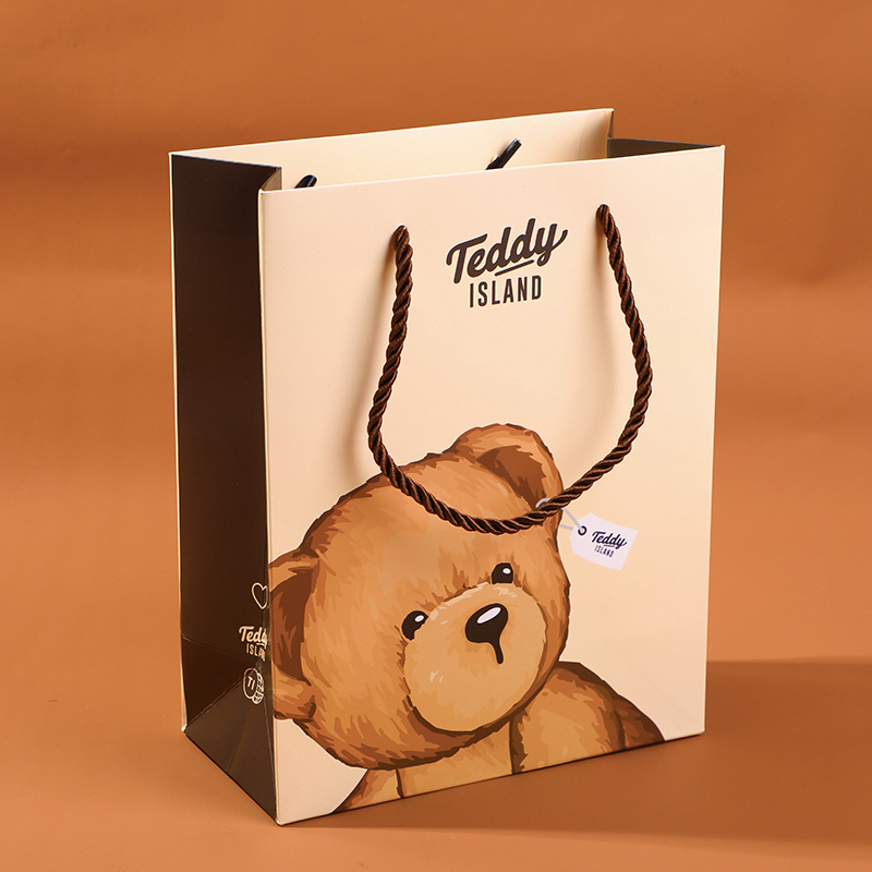TEDDY ISLAND series bear head gift bag-M