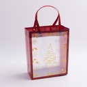 Christmas Series - Gold-stamped Vertical Large PP Gift Bag