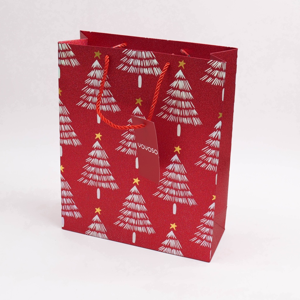 Christmas Series - Red Christmas Tree Gift Bag