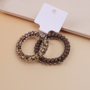 Large Circle Leopard Print Combination Telephone Rings-2PCS