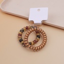 Large Circle Leopard Print Telephone Rings-2PCS