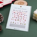 Christmas series -Green Rhyme Christmas Nail Stickers
