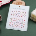 Christmas series -Iridescent Postal Affection Nail Stickers