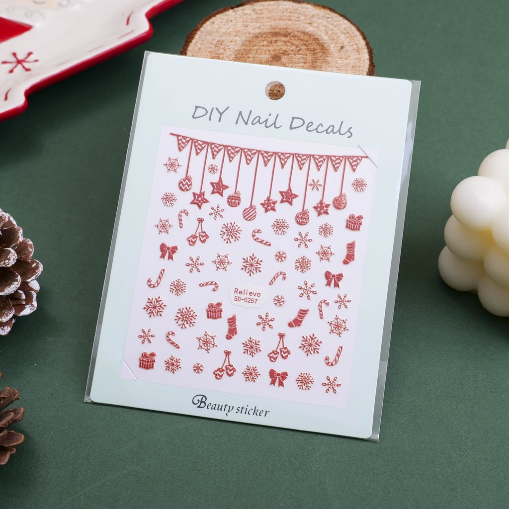 Christmas series -Holy Night Starlight Nail Stickers