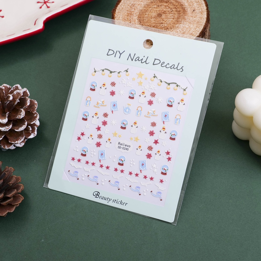 Christmas series -Snow Shadow Festival Nail Stickers