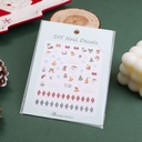 Christmas series -Blue-tone Christmas Nail Stickers