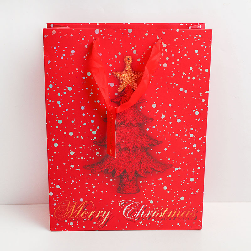 Merry Christmas series vertical gift bag-L