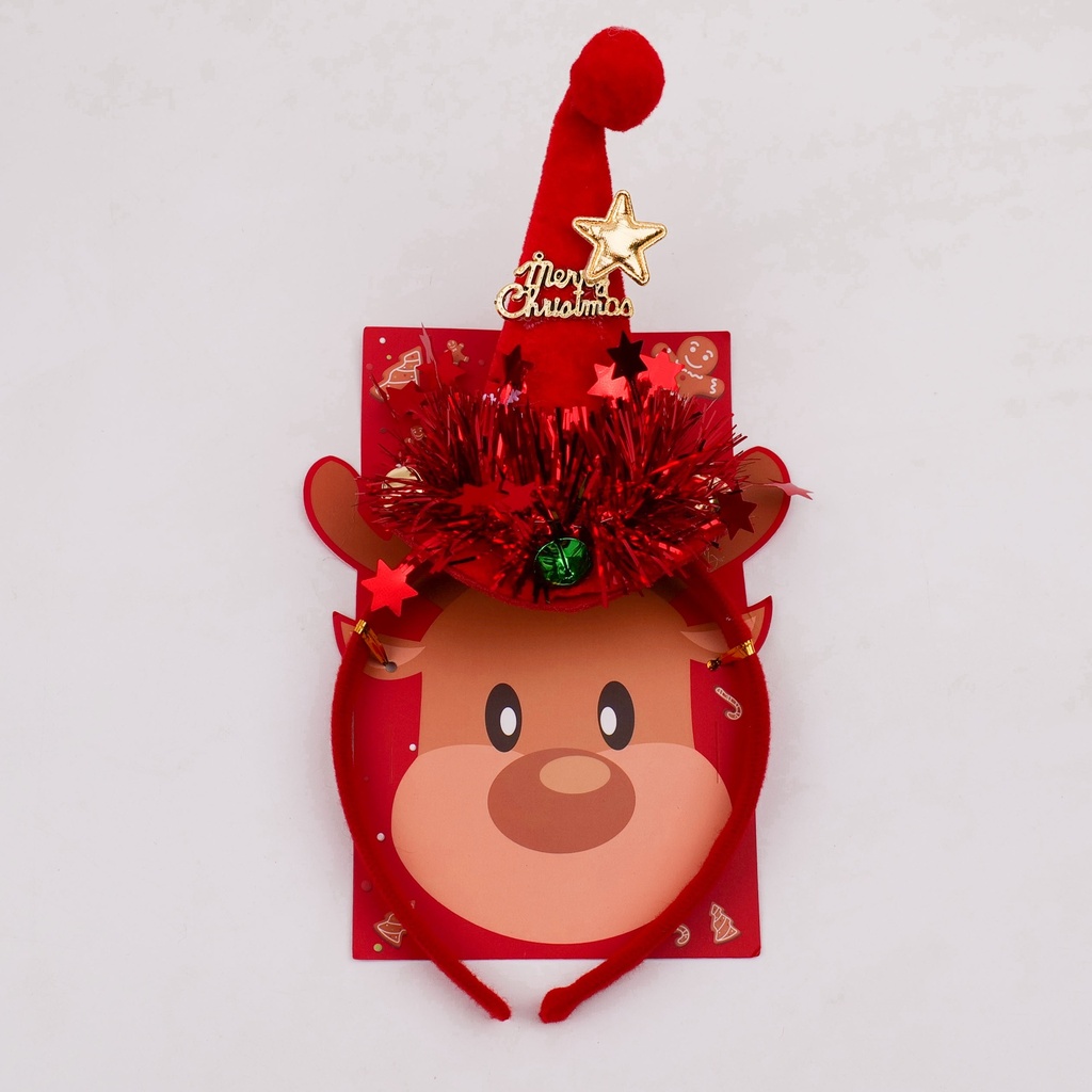 Christmas Series Hat Stereoscopic Headband-red