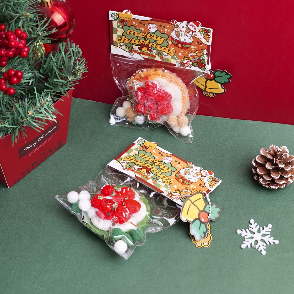 Christmas Series - Raspberry Tart Squishy Stress-Relief Toy