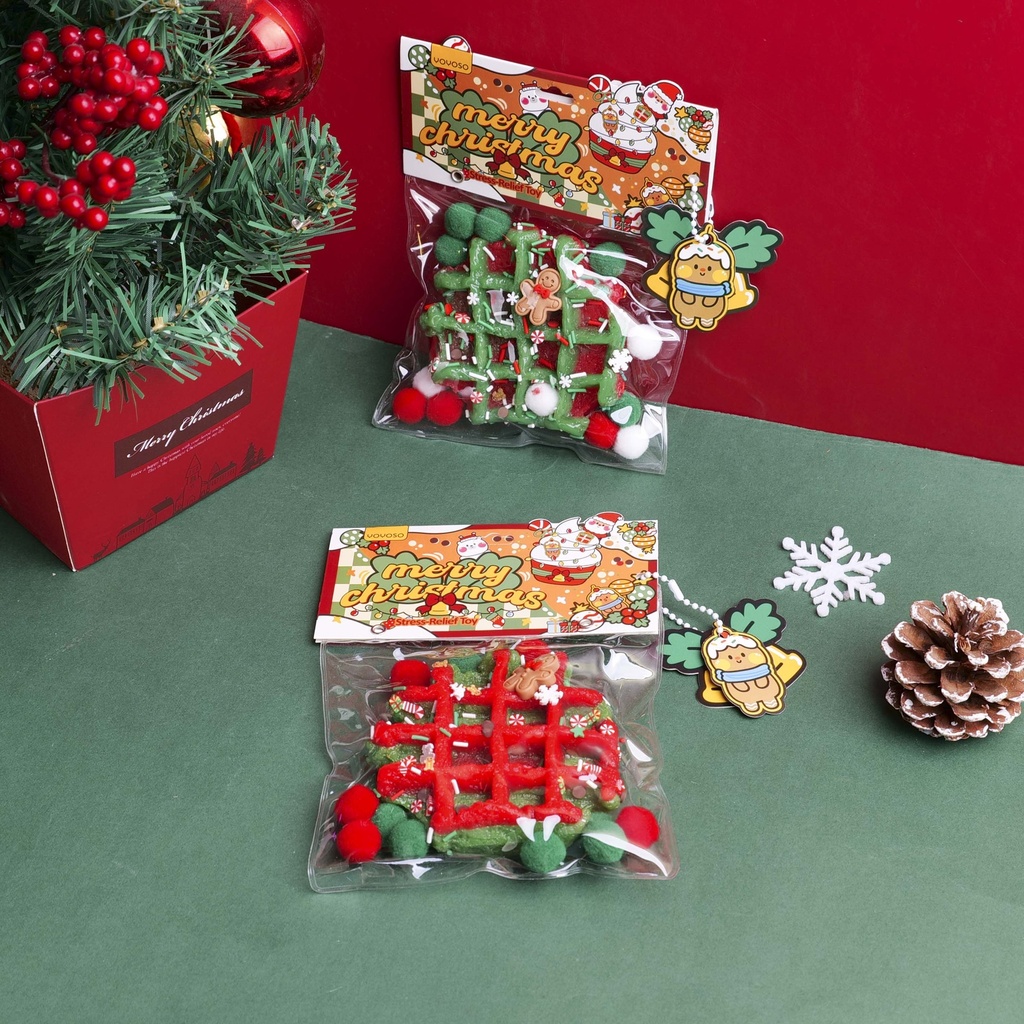 Christmas Series - Waffle Squishy Stress-Relief Toy