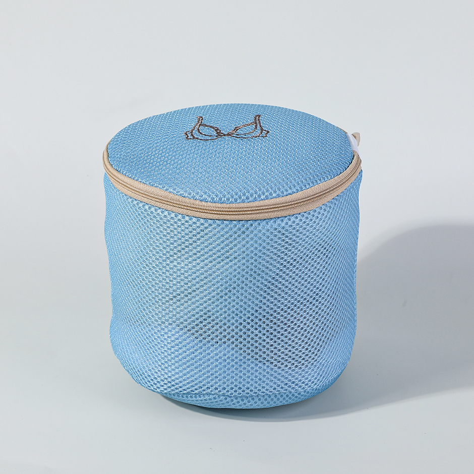 Morandi color sandwich round basket shaped laundry bag