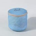 Morandi color sandwich round basket shaped laundry bag