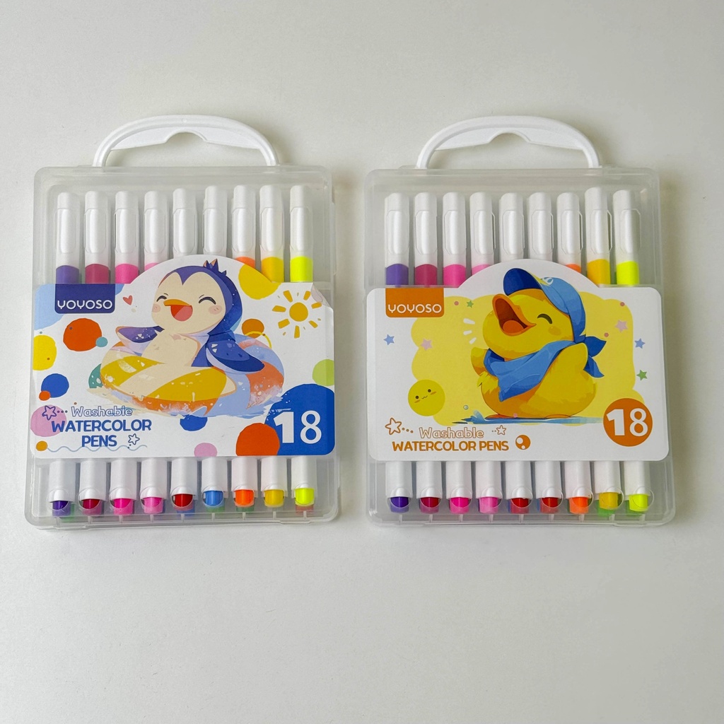 204 New Triangle Mini Watercolor Pens ZS285-18PCS