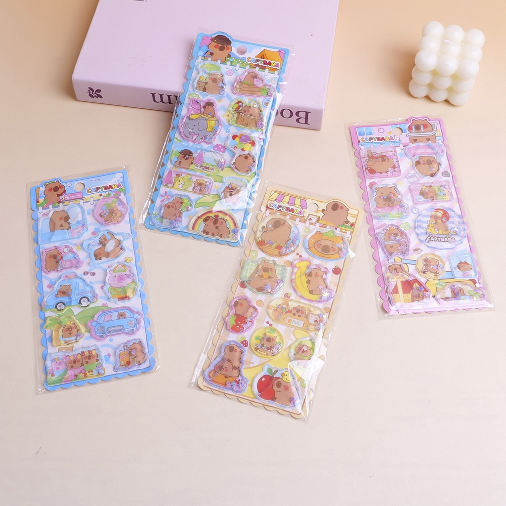 Capybara Series - Holiday Fantasy Oil-Filled Sticker