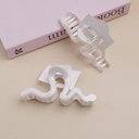 Sparkling series wavy claw clip