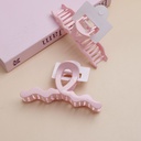 Wavy claw clip - pink