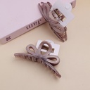Flower claw clip - gray