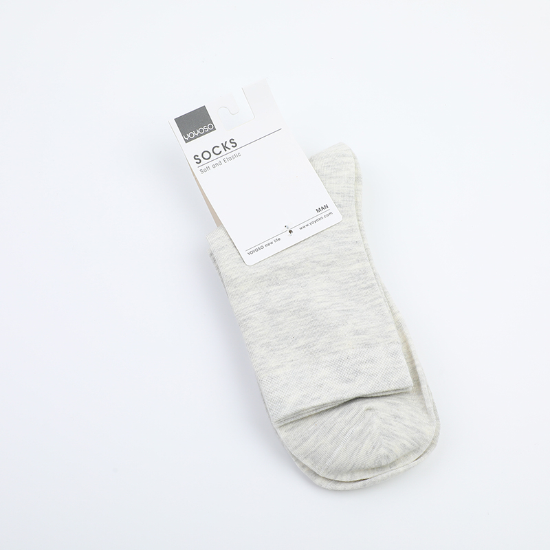 Basic business men's mid-calf cotton socks
