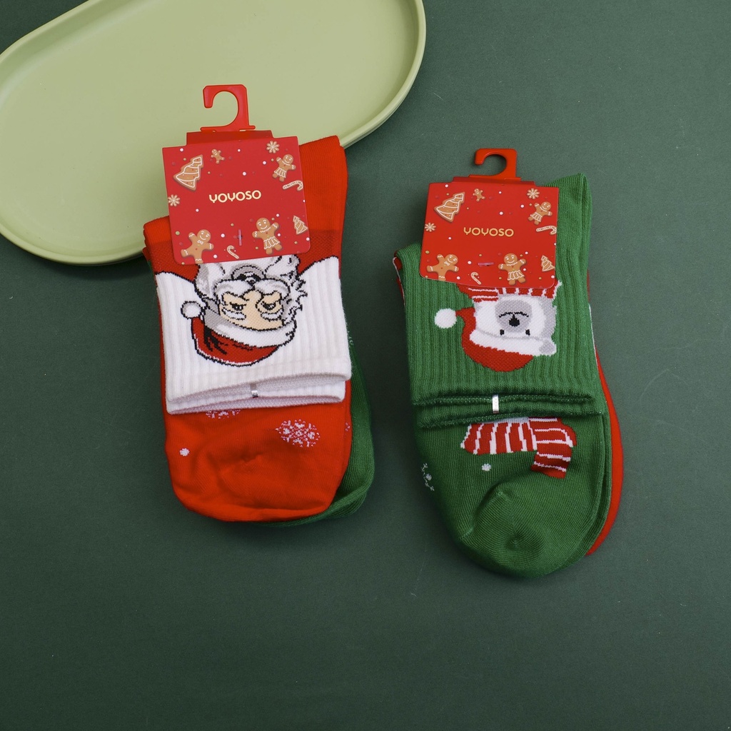 Christmas Mid-calf Socks （Pack of two pairs）- 10