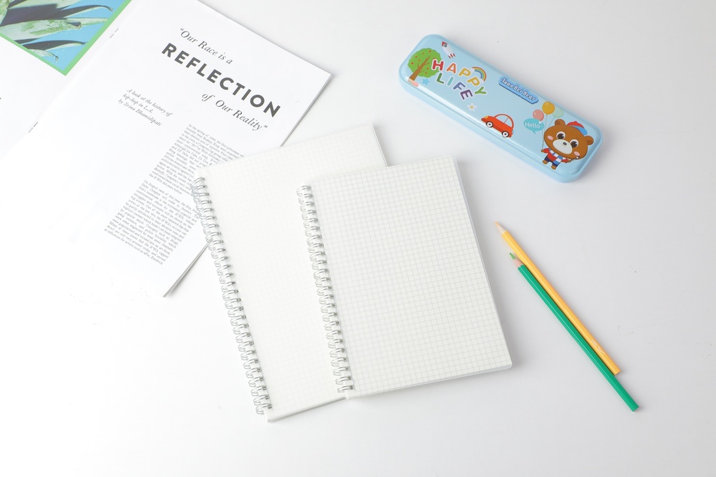 B5 Gridding basic PP coil notebook