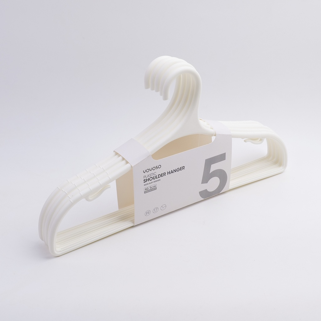 Plastic Shoulder Hanger 5 pcs