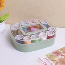 Oval-shaped Sewing Kit
