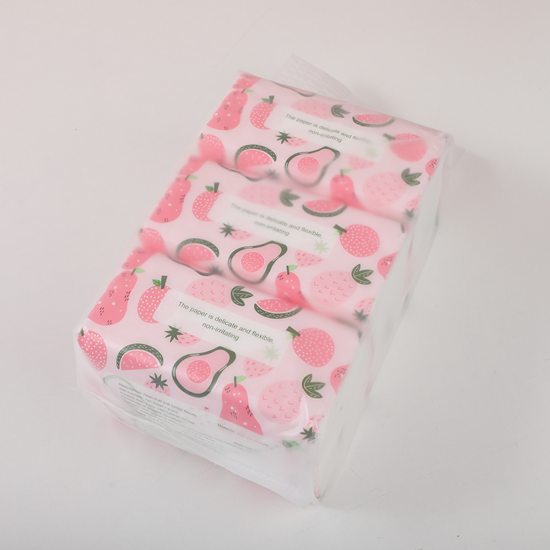 Raw wood pulp facial tissues 120 sheets-3 packs