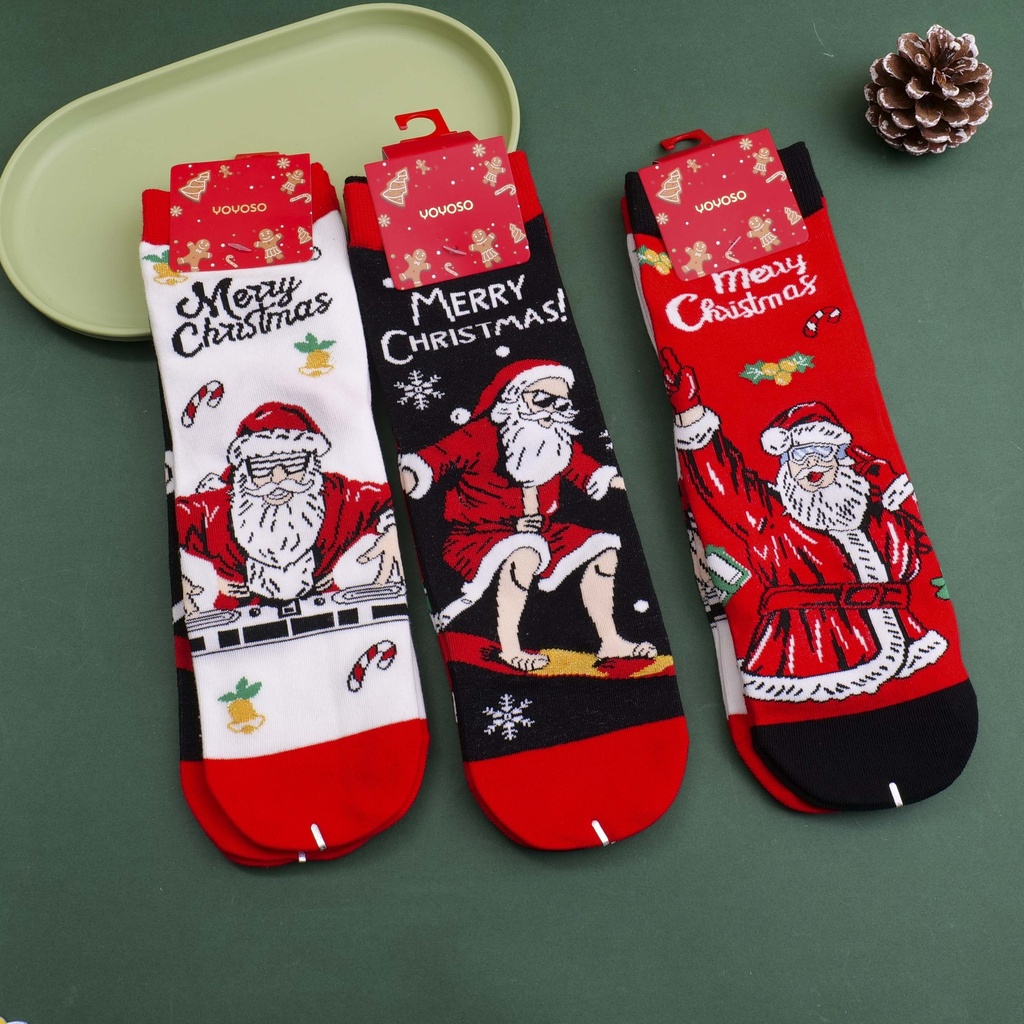 Christmas Mid-calf Socks（Pack of two pairs） - 16