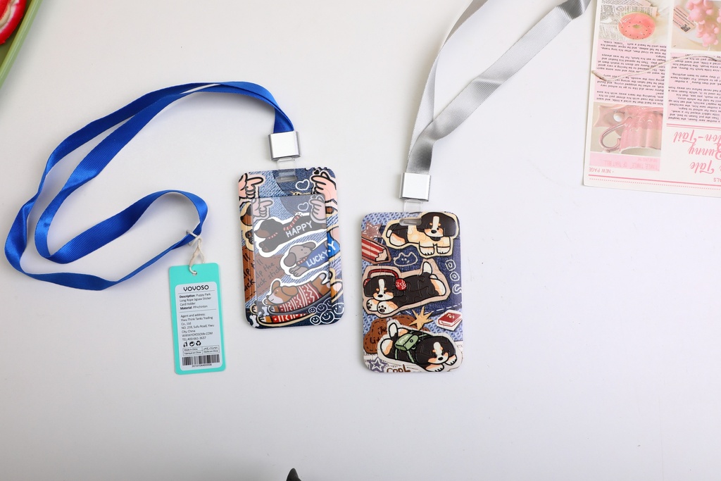 Puppy Park Long Rope Jigsaw Sticker Card Holder