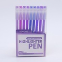 Monet Purple painting ledger highlighter pen 9PCS