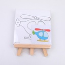 DIY painting set-helicopter (with easel) 15*15