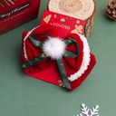 Christmas series bow tie fabric hair clip