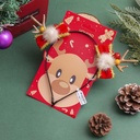 Christmas Series Pom Pom and Bow Tie Deer Antler Headband