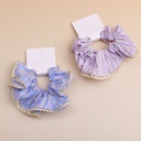 Striped Series Lace Hemmed Hair Tie