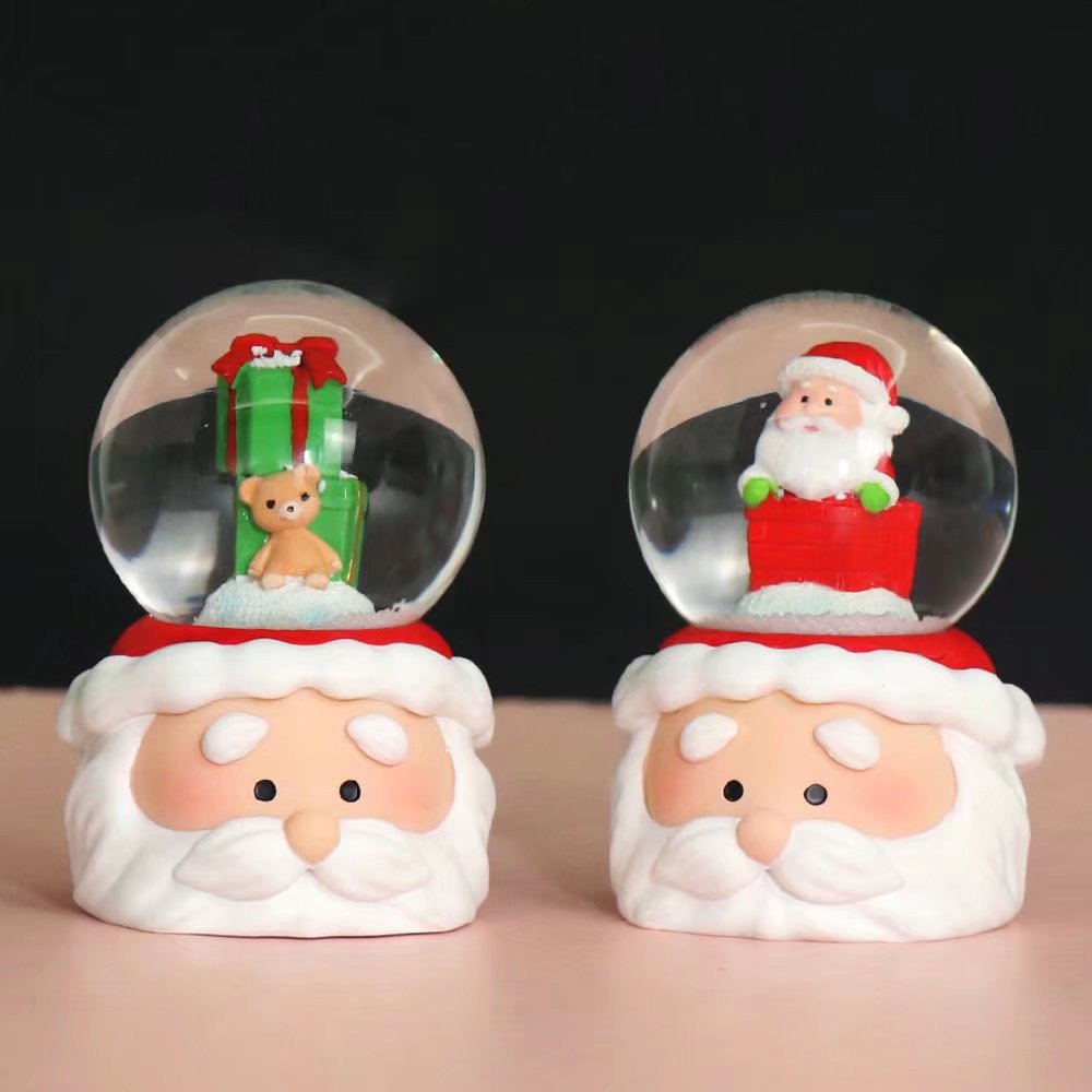 Christmas Series - Santa Claus-shaped Crystal Ball (including batteries) 45#