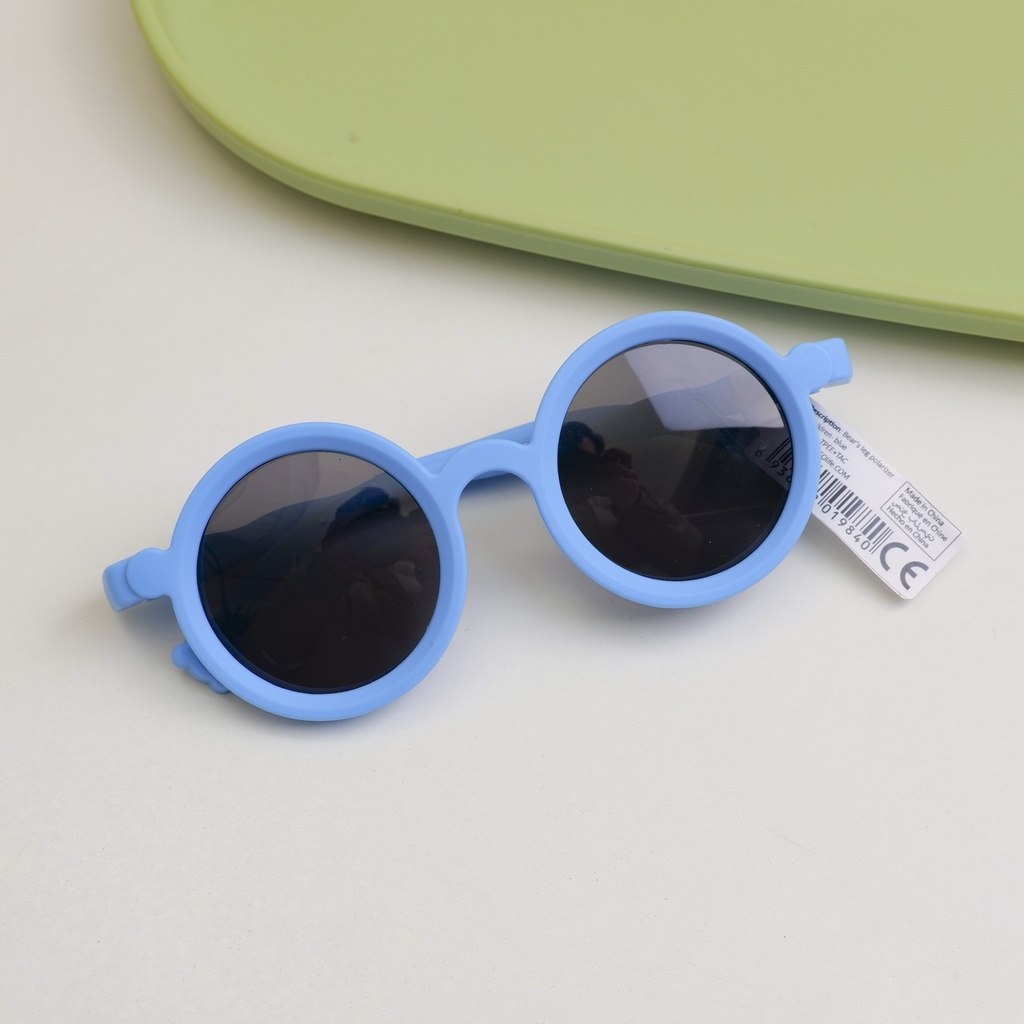 Bear print polarized glasses for children - blue