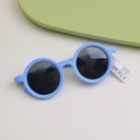 Bear print polarized glasses for children - blue