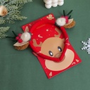 Christmas Series Red Bead Ears Deer Antler Cashmere Headband