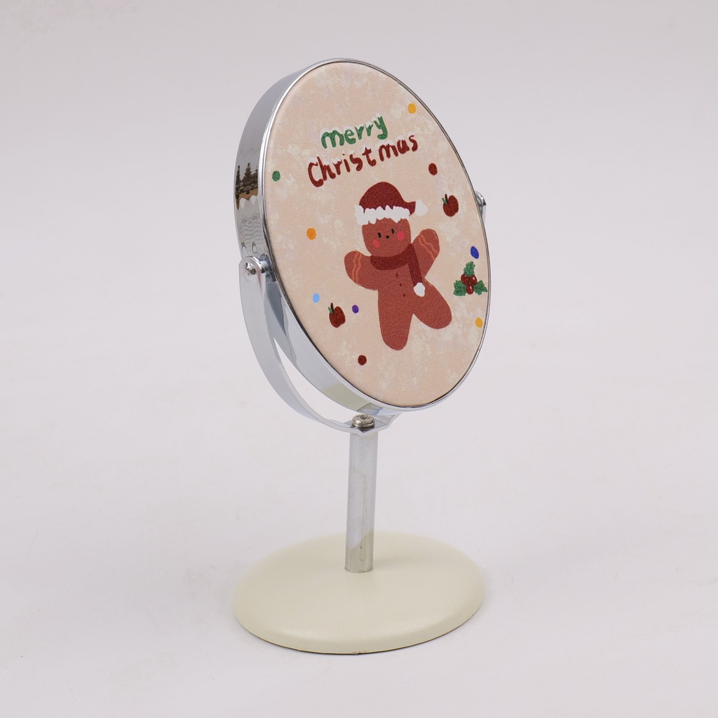 Christmas Series - 3-inch Oval Small Table Mirror